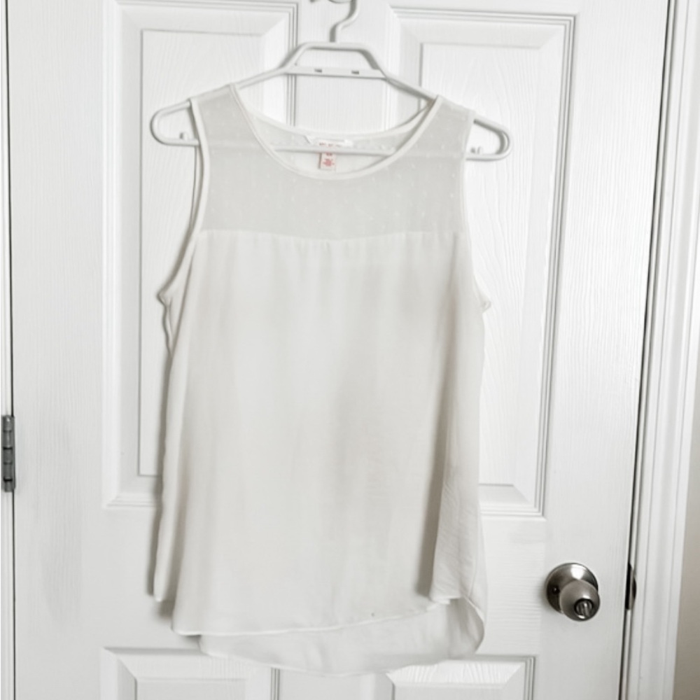 White Sleeveless Top | Joe Fresh | Small